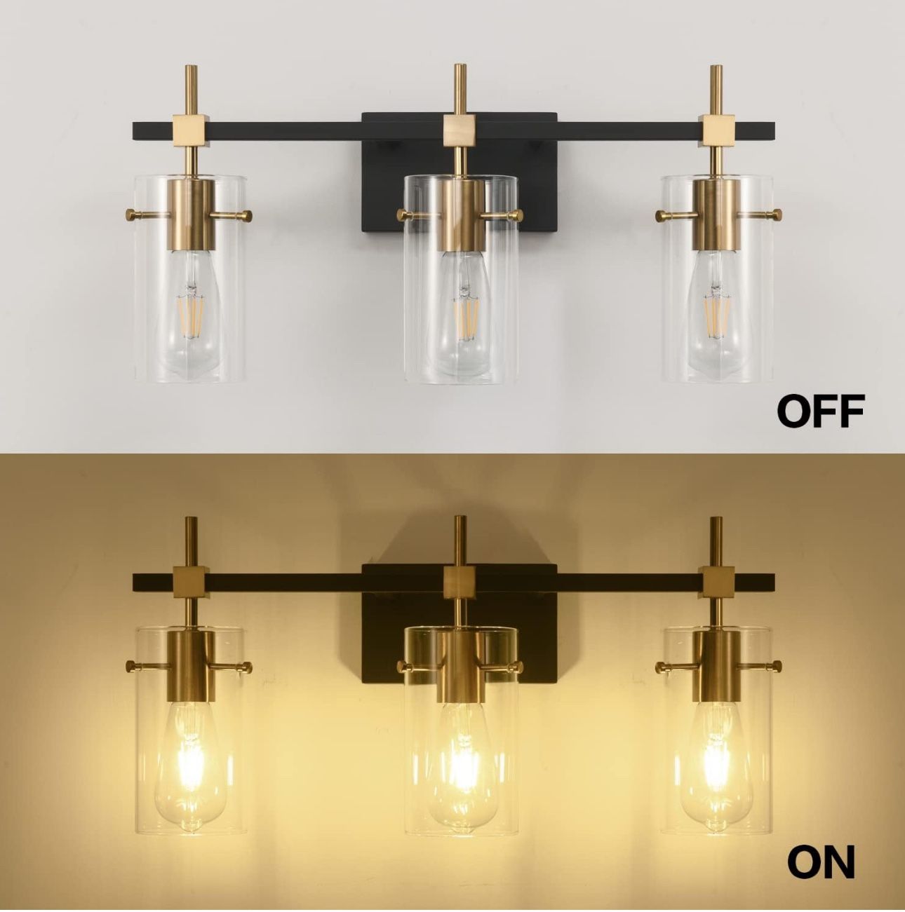 SOLFART 3 Light Vintage Vanity Light - photo 2