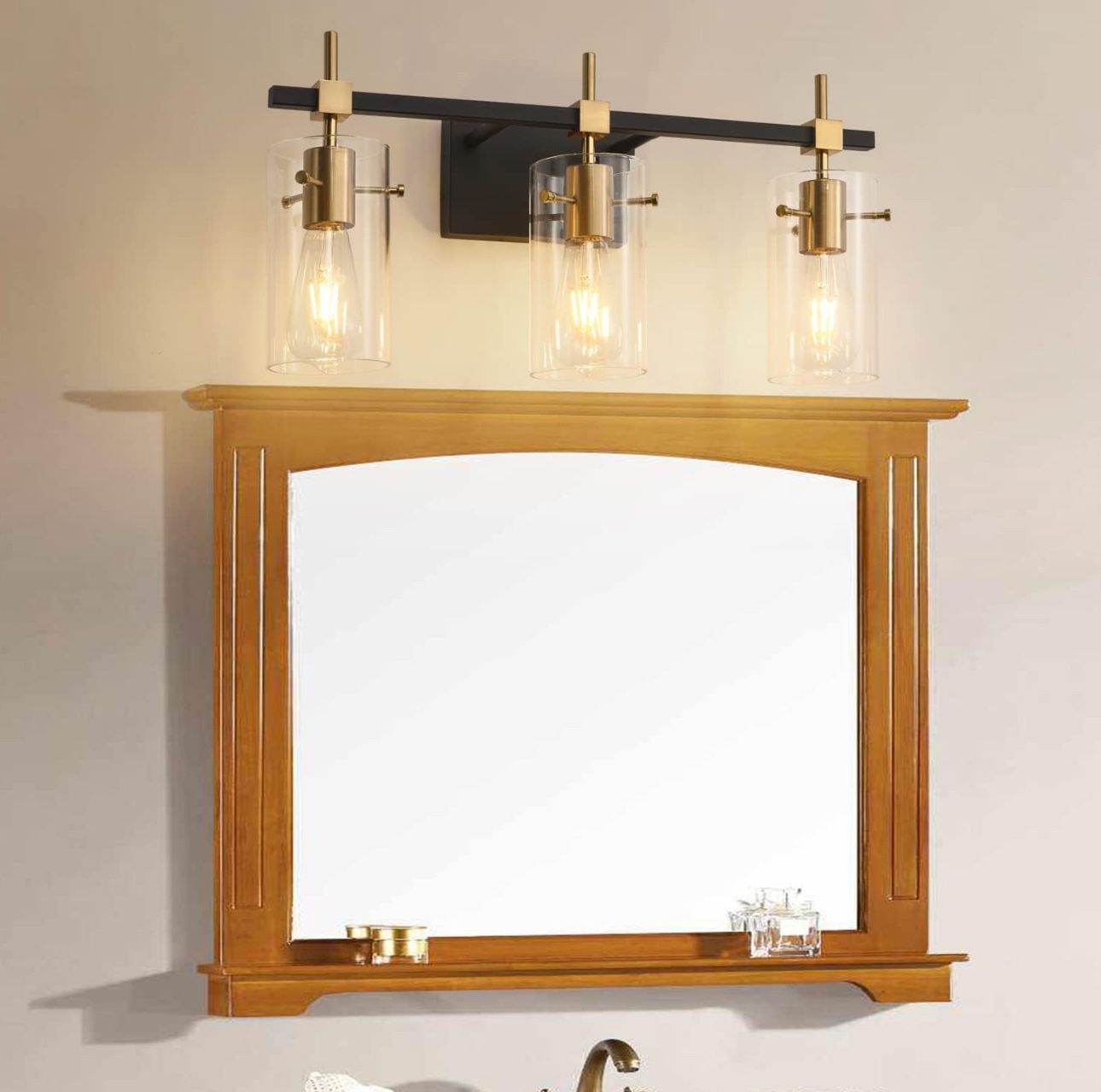 SOLFART 3 Light Vintage Vanity Light - photo 3