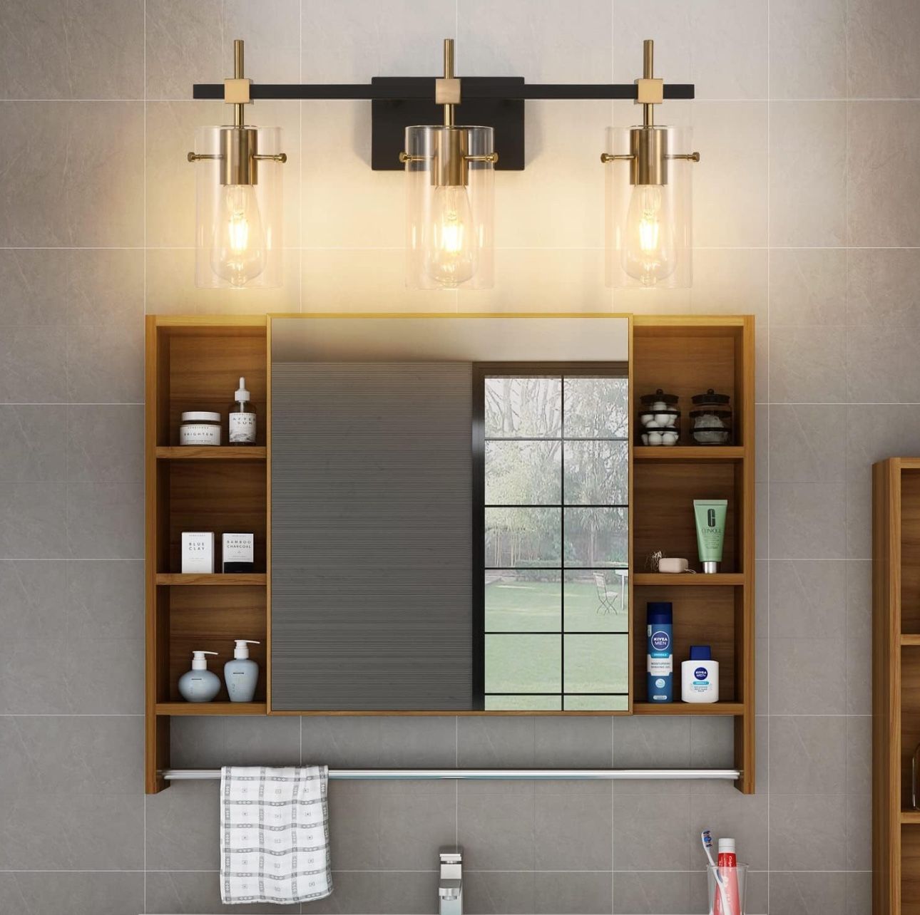 SOLFART 3 Light Vintage Vanity Light - photo 4