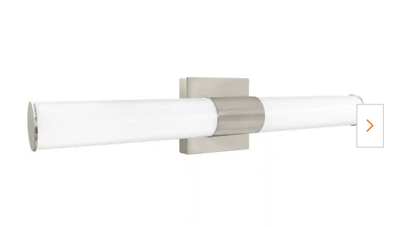 New 24 in. 1-Light Brushed Nickel Fixture