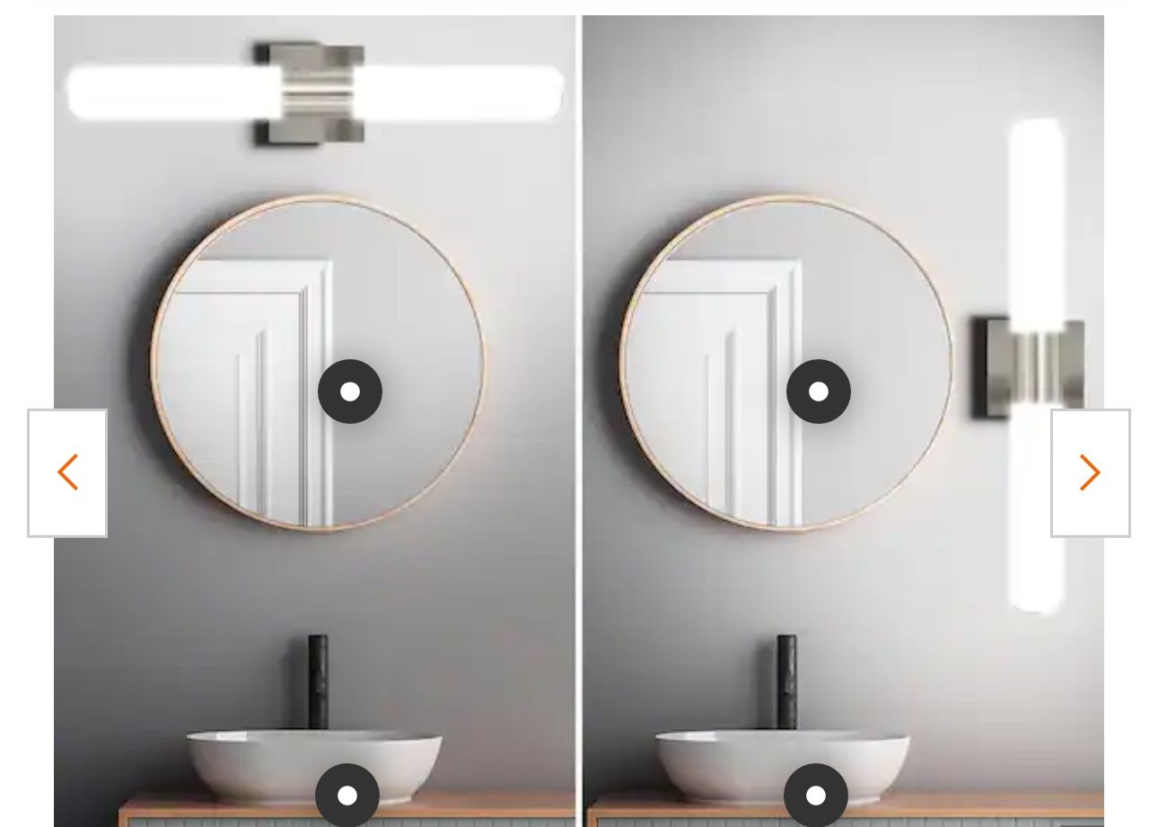 New 24 in. 1-Light Brushed Nickel Fixture - photo 3