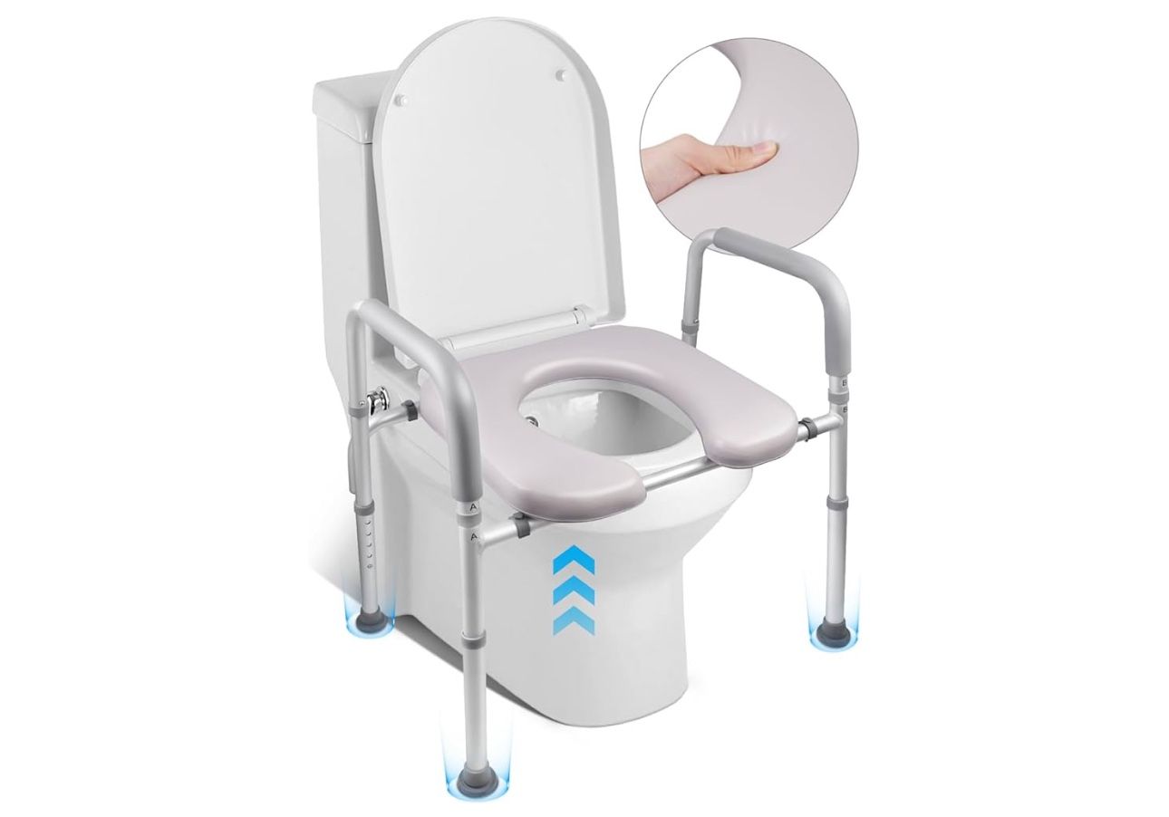 New Toilet Seat Risers for Seniors with Handles