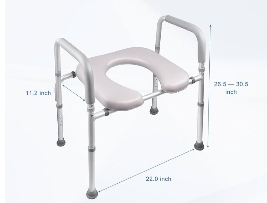 New Toilet Seat Risers for Seniors with Handles - photo 2
