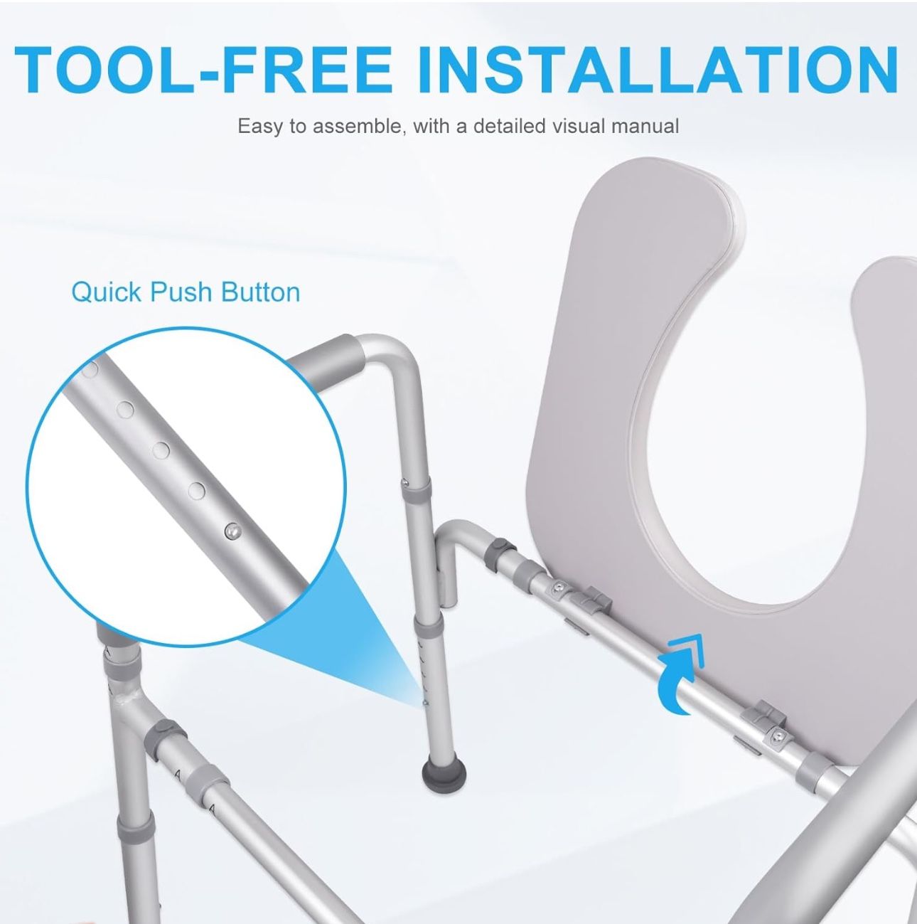 New Toilet Seat Risers for Seniors with Handles - photo 4