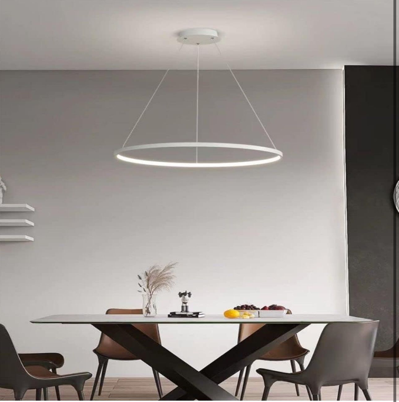 New 23.6” LED Ring Chandeliers With Remote Control - photo 3