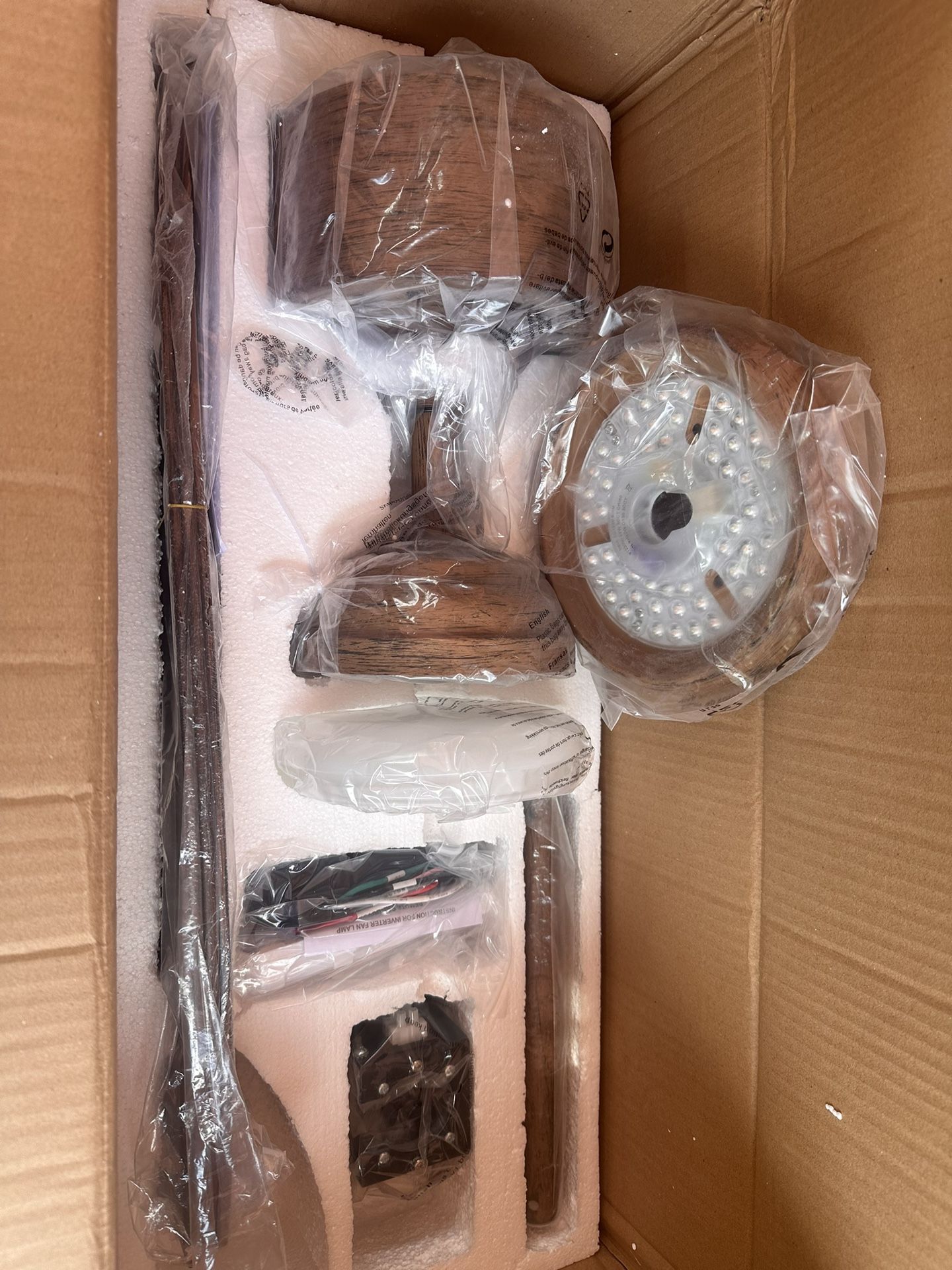New Brown Color 52'' Ceiling Fan with Remote Control