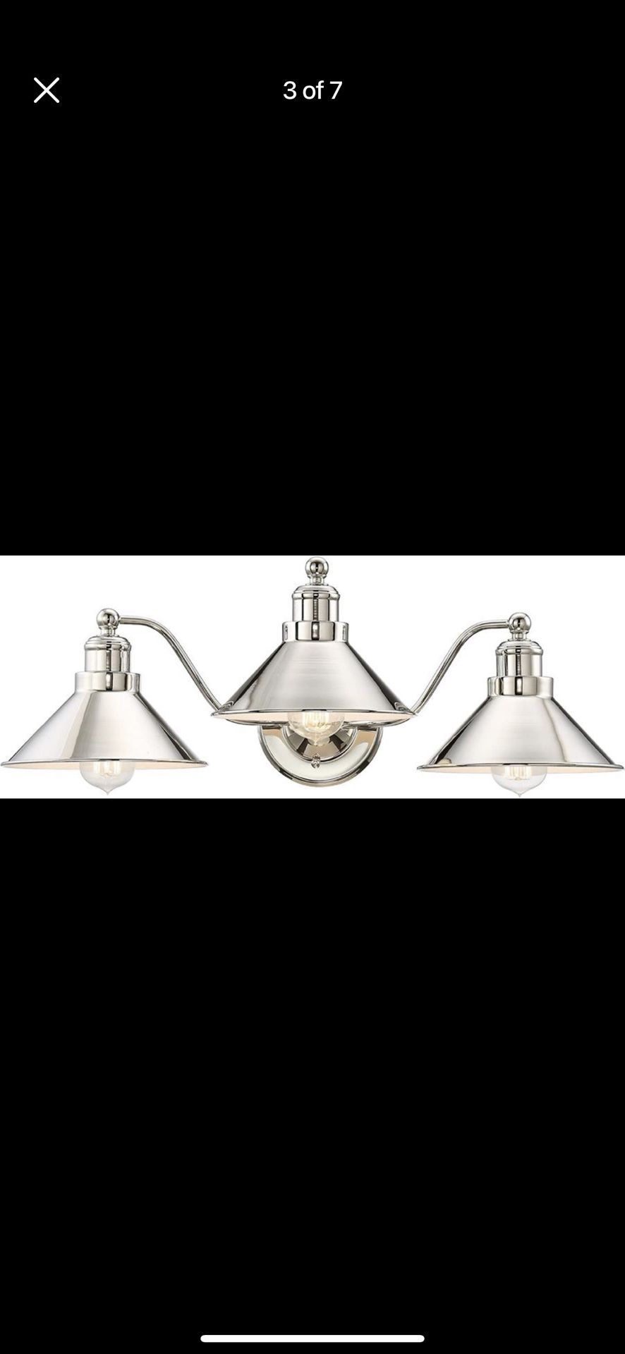 new 25.5" 3-Light Modern Farmhouse Bathroom Light