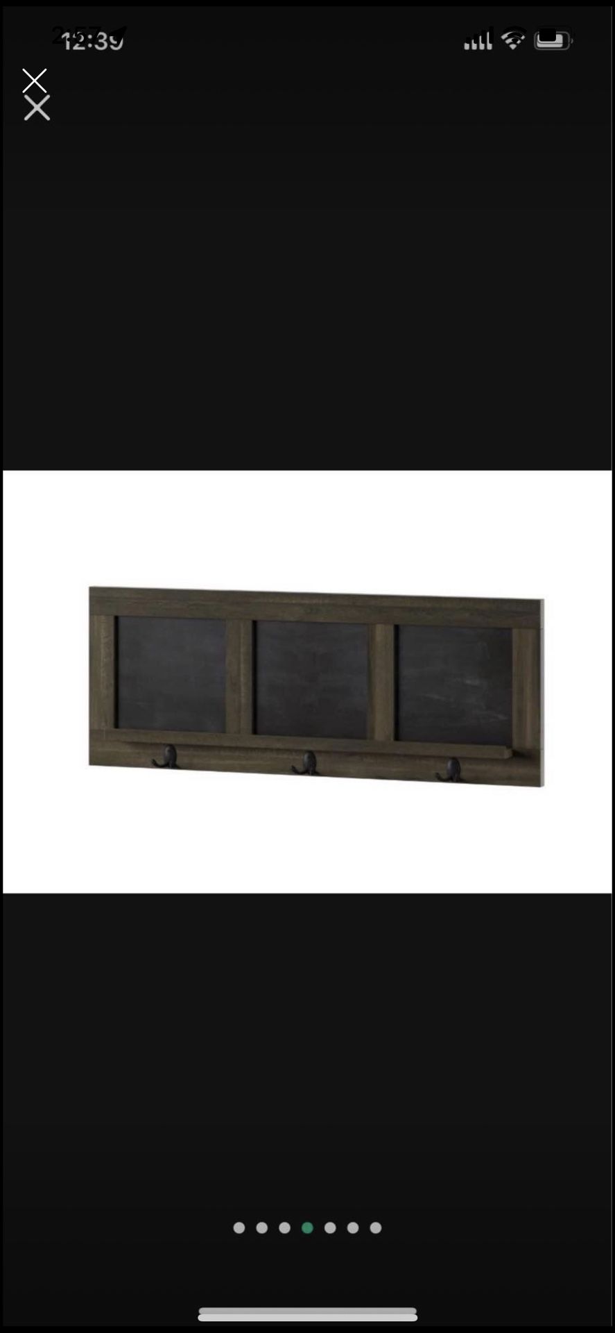 New Modern Farmhouse Hanging Entranceway Chalkboard With Coat Ho - photo 2