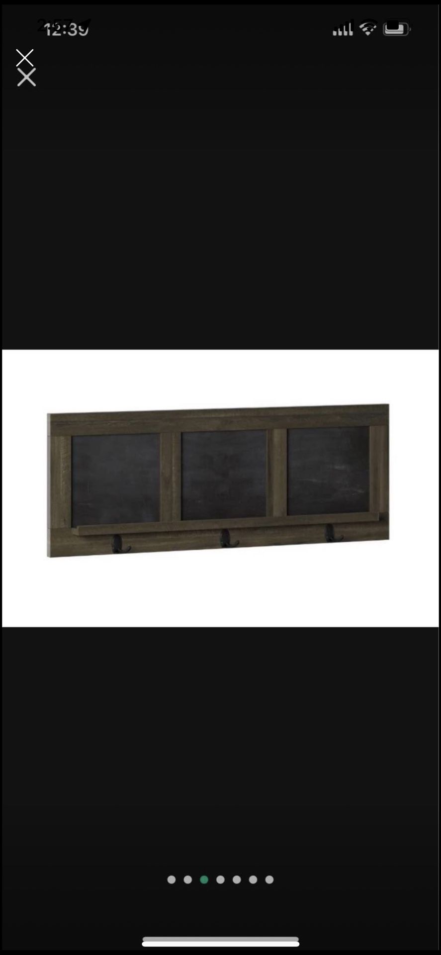 New Modern Farmhouse Hanging Entranceway Chalkboard With Coat Ho - photo 4