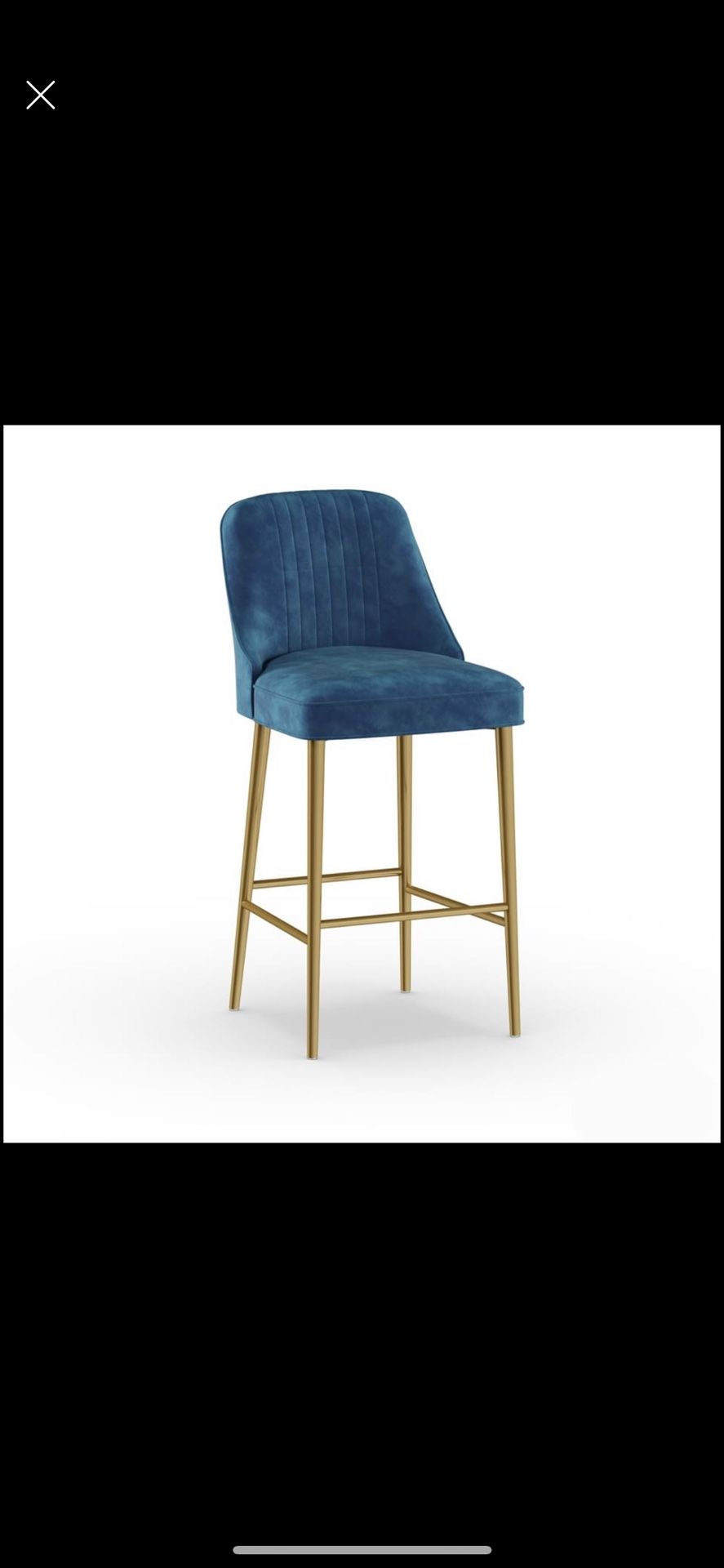 new MoDRN Neo Luxury Marcel Velvet 30 in. Bar Stool - photo 2