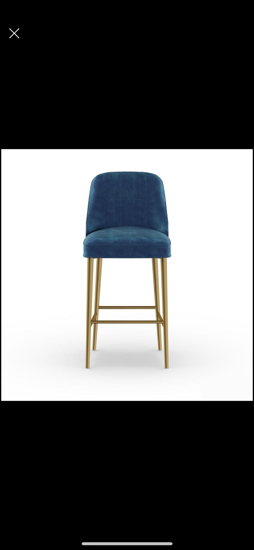 new MoDRN Neo Luxury Marcel Velvet 30 in. Bar Stool - photo 3