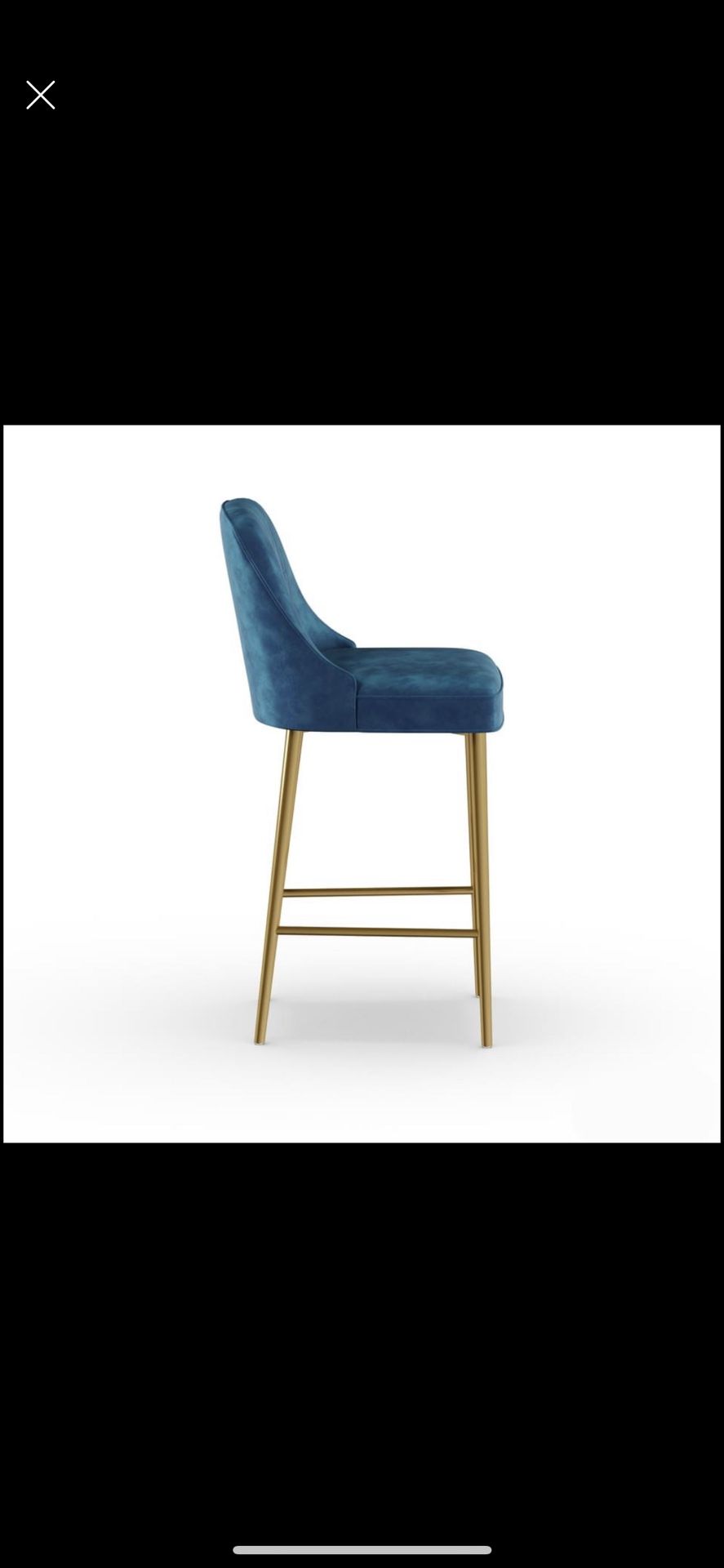 new MoDRN Neo Luxury Marcel Velvet 30 in. Bar Stool - photo 5