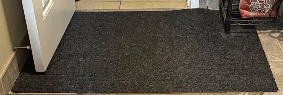 Black Heavy Duty Entryway Mat