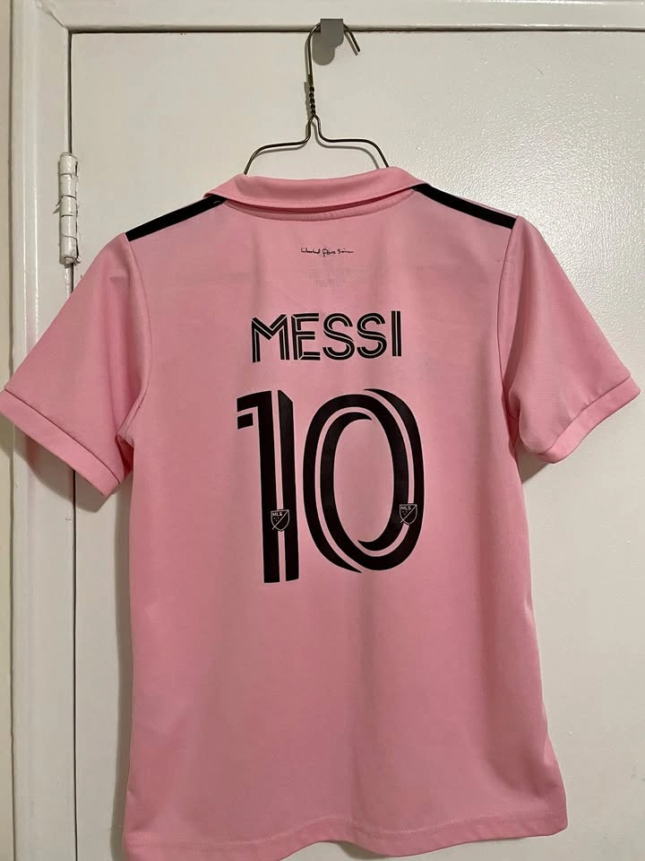 Youth Adidas Inter Miami Lionel Messi #10 Pink Soccer Jersey
