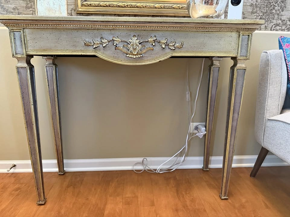 Console / Entry Table – Painted & Gilt, French/Italian Neoclassi