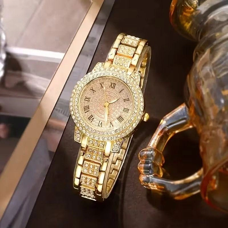 7-Piece Women's Gold-Tone Watch & Jewelry Set - photo 4
