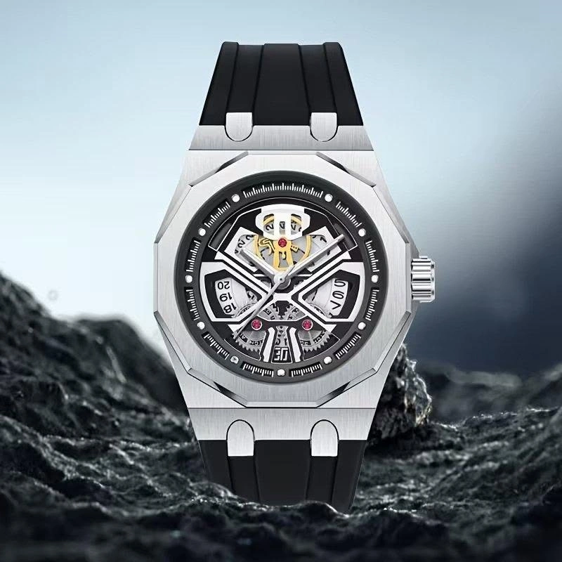 (2 pcs only) Men’s Samurai Skeleton Watch – Stylish Black Luxury - photo 2