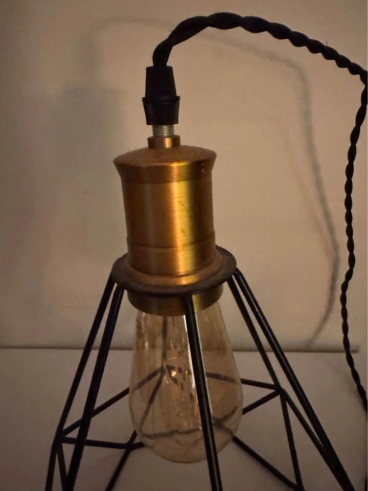 Hanging Cage Light Vintage Look - photo 3