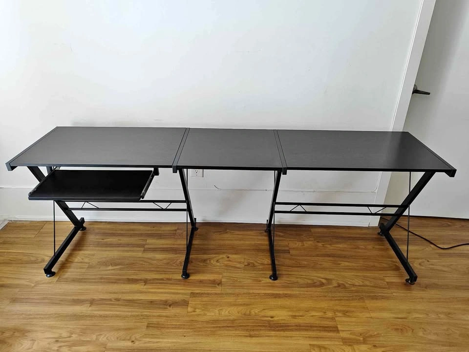 Computer Desk – Large Workstation with Keyboard Tray