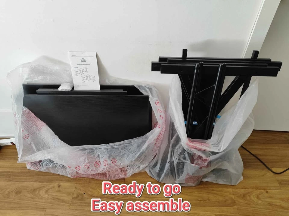 Computer Desk – Large Workstation with Keyboard Tray - photo 4