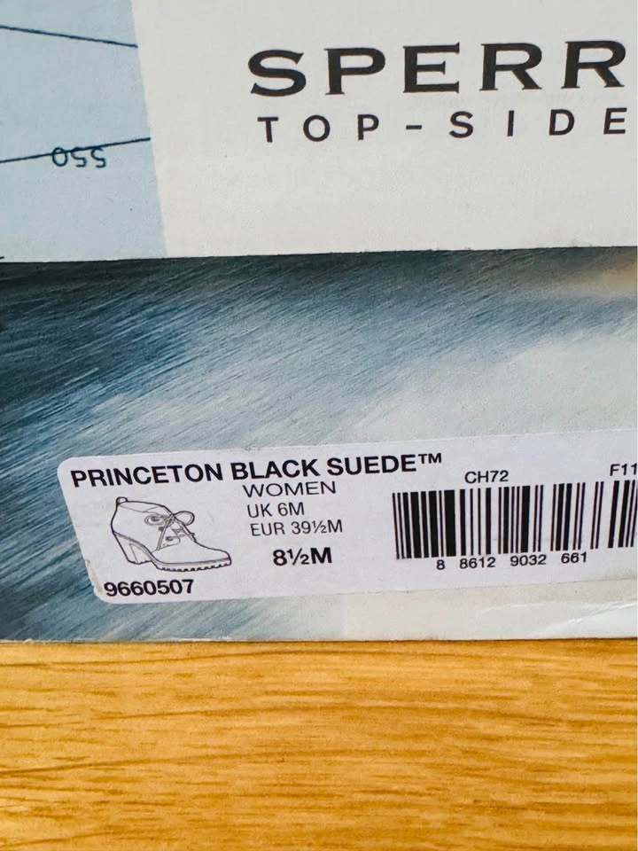 Sperry Top-Sider Princeton Black Suede Boots Size 8.5 - photo 4
