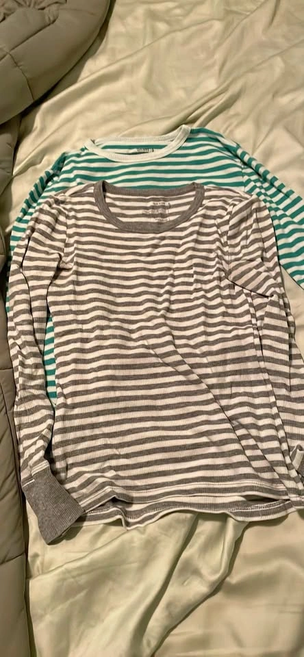 Set of 2 Old Navy Striped Long Sleeve Shirts
