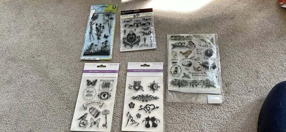 Forever in Time & Recollections Clear Stamps Lot of 5