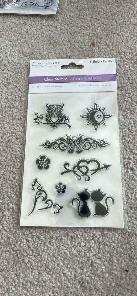 Forever in Time & Recollections Clear Stamps Lot of 5 - photo 3