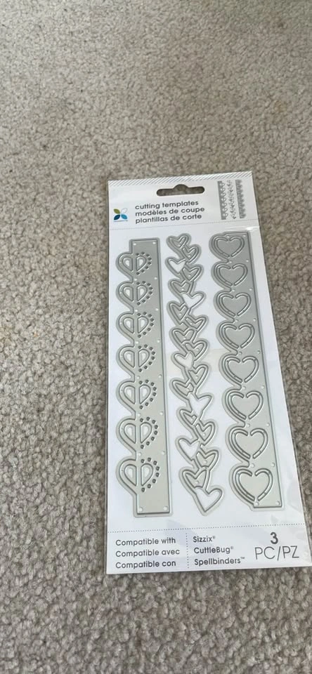 Cuttlebug Embossing Folders, Heart Cutting Dies, and Plaid Brass - photo 2