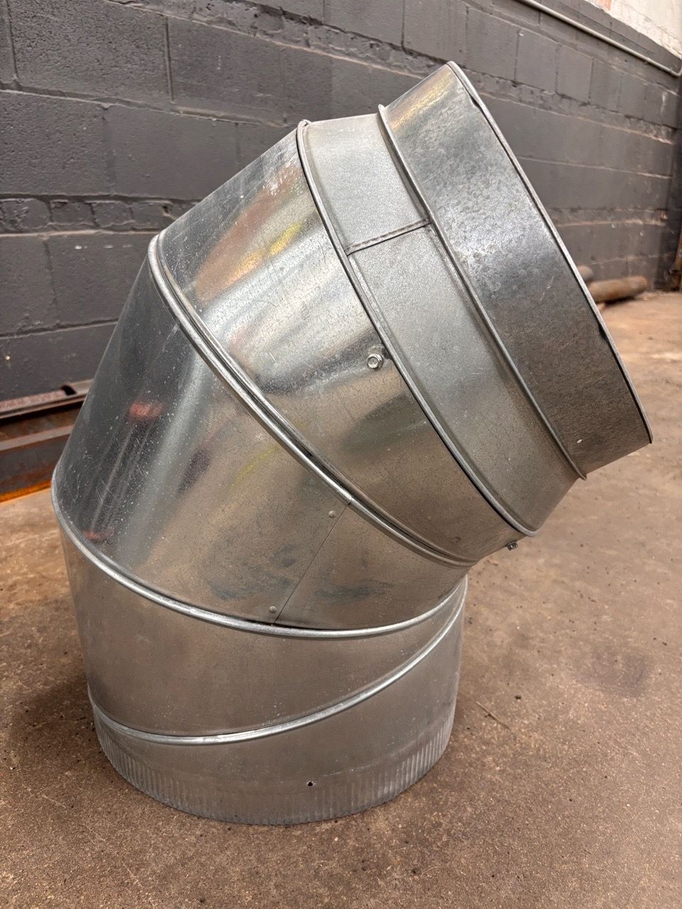16” elbow with 16 to 14 reducer