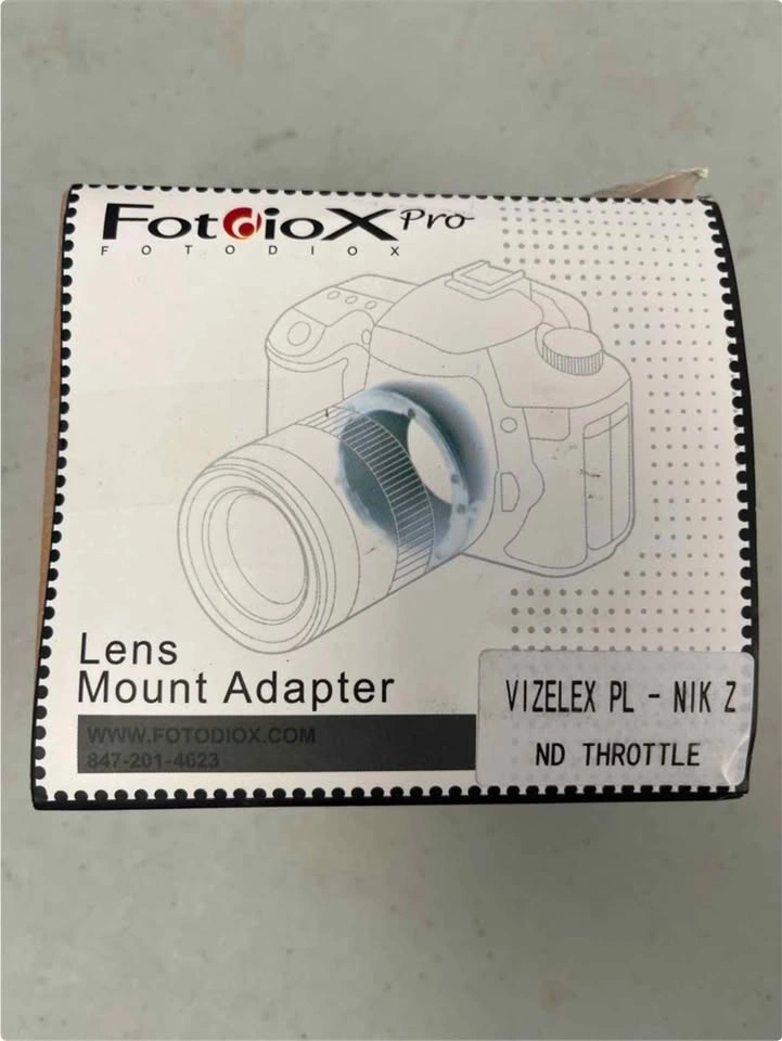 Fotodiox Vizelex CINE ND Throttle PL to Nikon Z Mount Adapter - photo 2