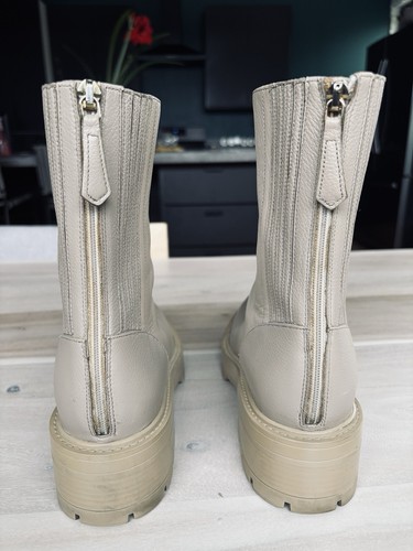 Aquazzura Saint Honore Leather Boots (Taupe) US 8.5 UK 39.5 - photo 4
