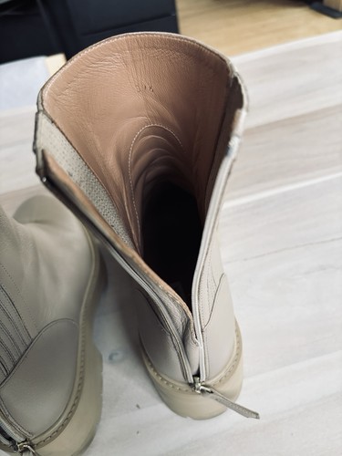Aquazzura Saint Honore Leather Boots (Taupe) US 8.5 UK 39.5 - photo 5