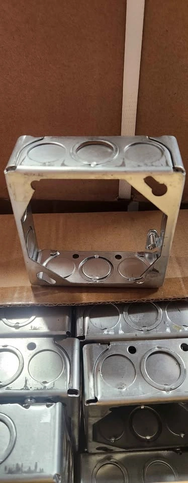 Electrical box 4 x 4 x 1 1/2 metal extension ring - photo 3
