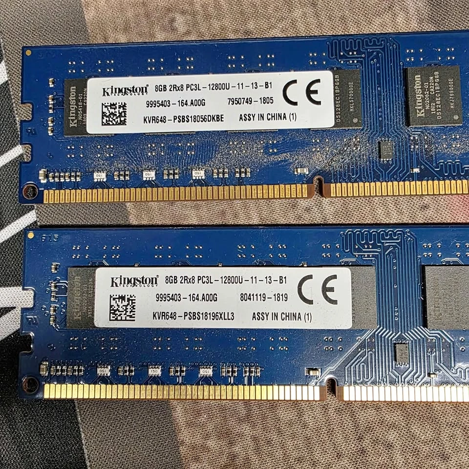 Kingston 16gb (8x2) Ram, used working excellent