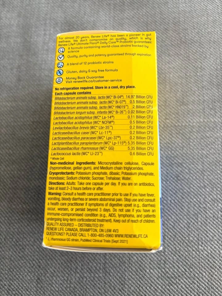 RenewLife Ultimate Flora Daily Care Probiotic 30 Billion - photo 2