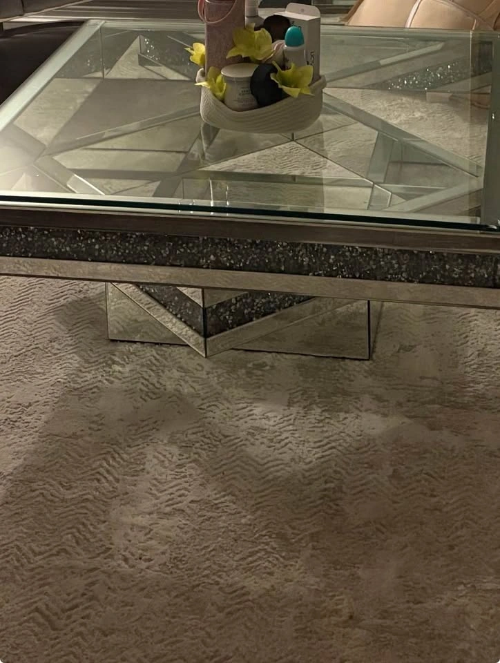Glam glass table - photo 3