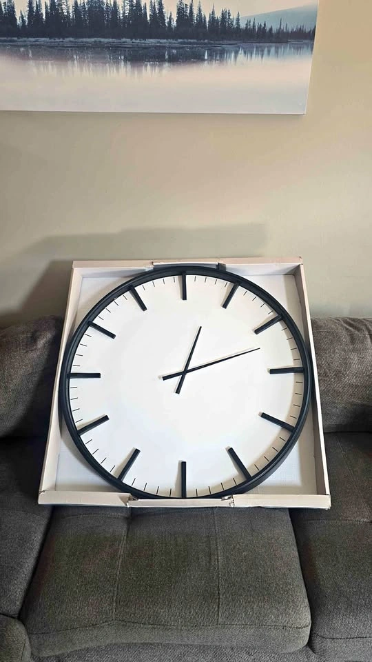 Modern Minimalist Large Wall Clock 30 inches