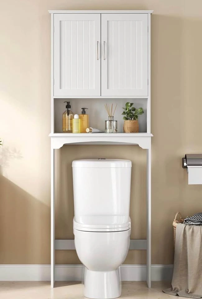 (BNIB) White Over-the-Toilet Storage Cabinet - photo 2