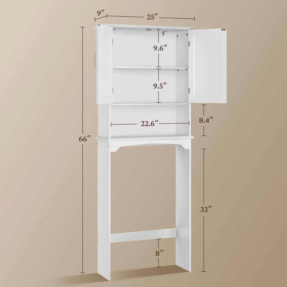 (BNIB) White Over-the-Toilet Storage Cabinet - photo 3