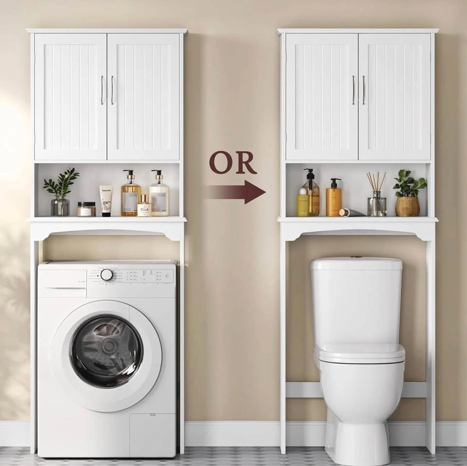 (BNIB) White Over-the-Toilet Storage Cabinet - photo 4