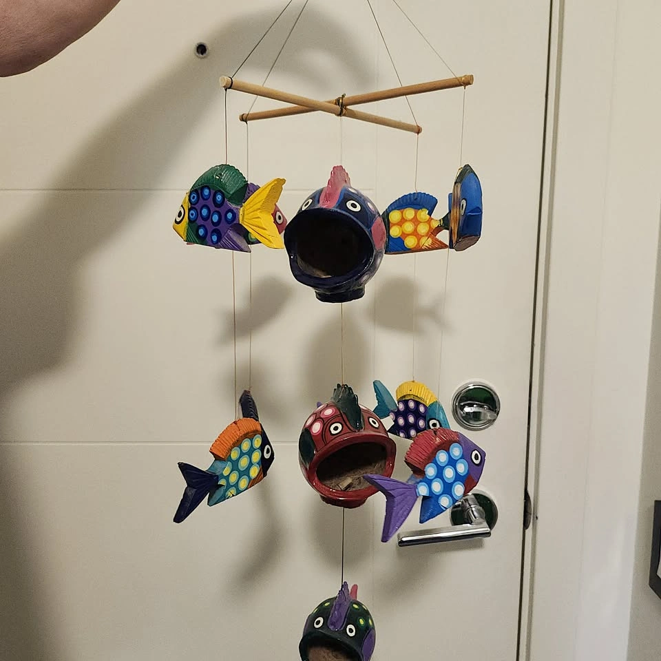 Fish Family Wind Chime, Decor, Decorative - photo 3