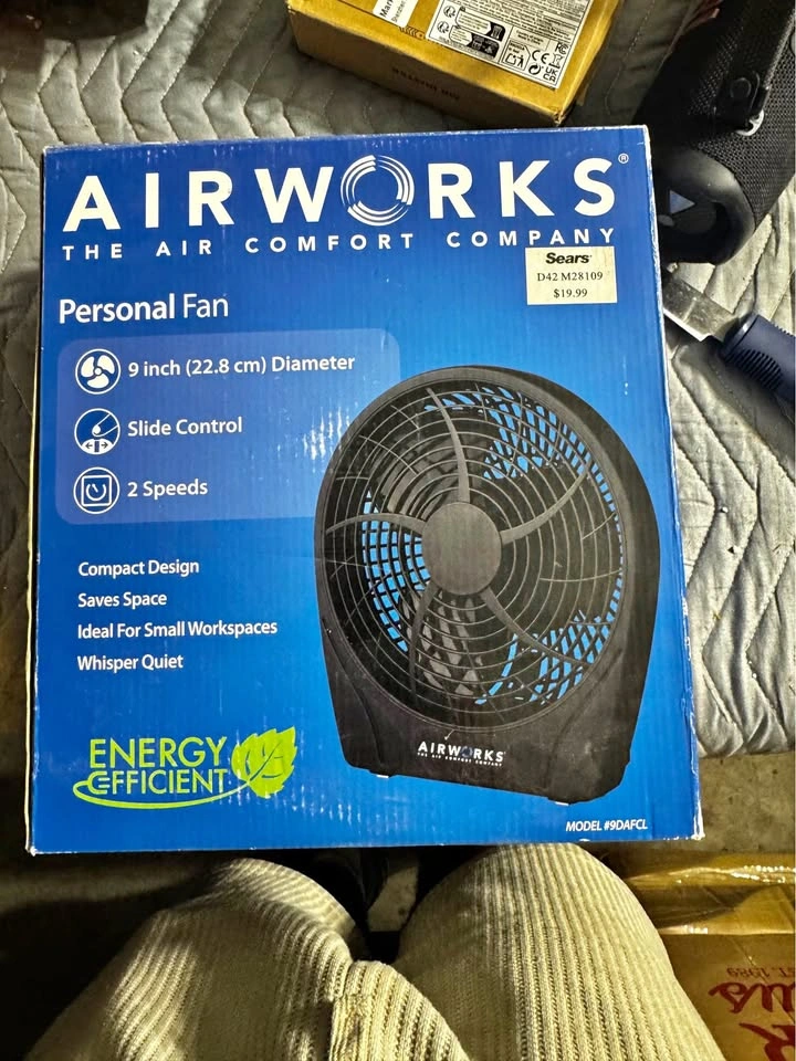 Airworks Personal Fan Model 9DAFCL