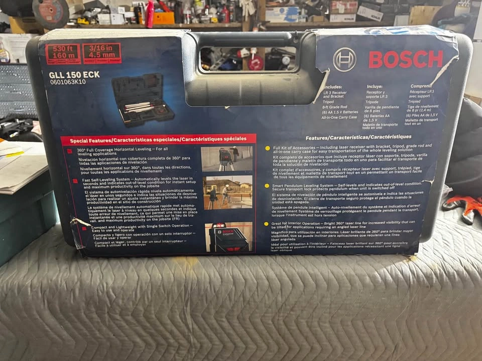 Bosch GLL 150 ECK Self-Leveling 360 Exterior Laser Kit - photo 2