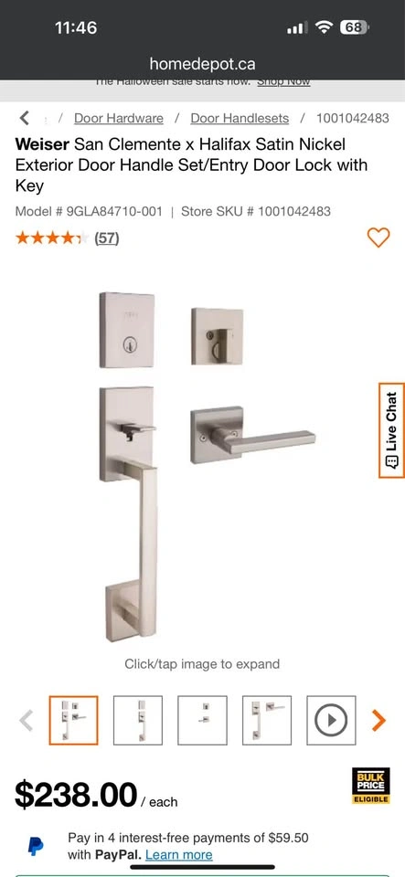 Weiser SmartKey Deadbolt and Handleset - photo 5