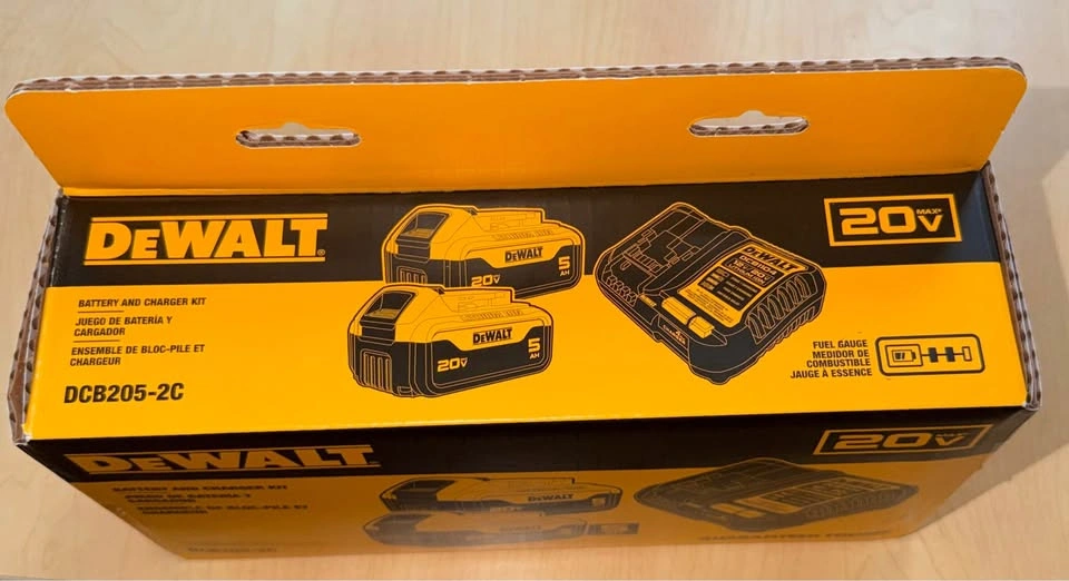 DeWalt 20V Max 2-Pack 5.0Ah Batteries and Charger DCB205-2C - photo 2