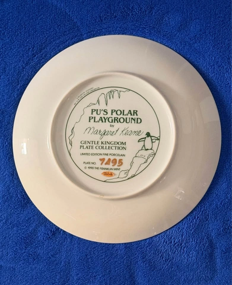 Margaret Keane Big Eyes Pu's Polar Playground Collector Plate - photo 2