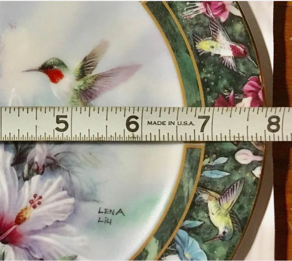 Lena Liu "The Ruby-throated Hummingbird" Plate - photo 3