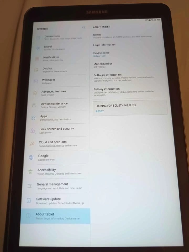 Samsung Galaxy Tab E SM-T560NU 16GB Storage Good Working Conditi - photo 4