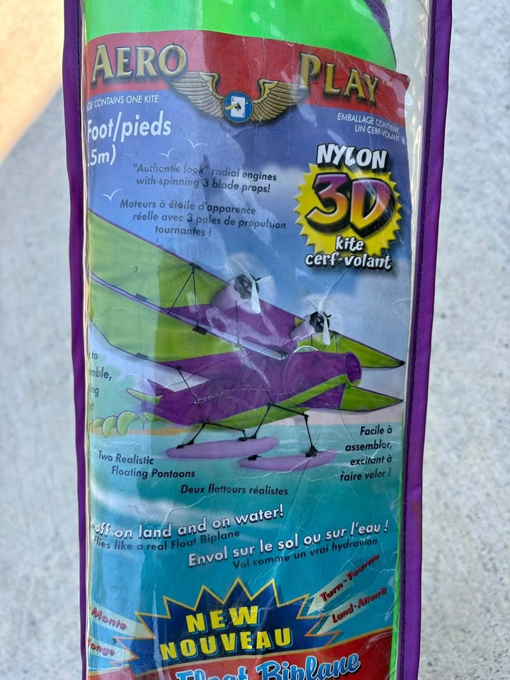 Aero Play 3D Nylon Float Biplane Kite
